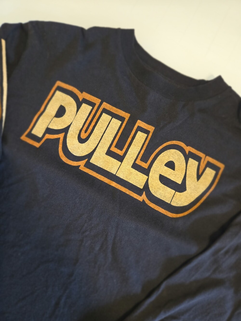 Pulley Punk Rock Band Long Sleeve T-Shirt Alstyle Black Orange Mens Medium